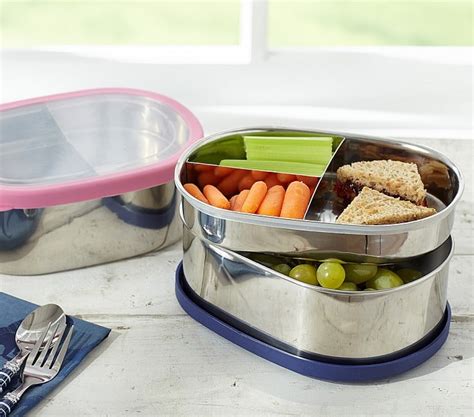 metal bento lunch box pottery barn|stainless bento box lunch containers.